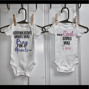 Carter’s twin onesie set
